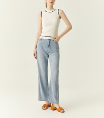 Sleeveless Contrast Top