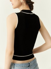 Sleeveless Contrast Top