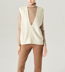 V-neck Wool Vest Sweater