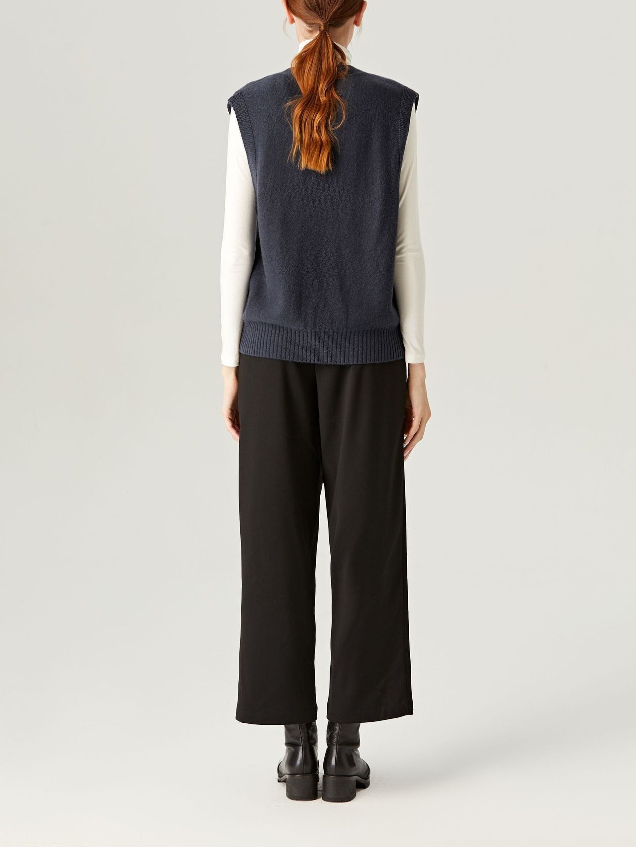 V-neck Wool Vest Sweater