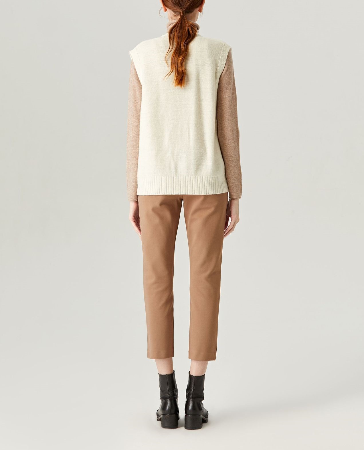 V-neck Wool Vest Sweater