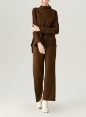 Front Long Back Short Wool Sweater