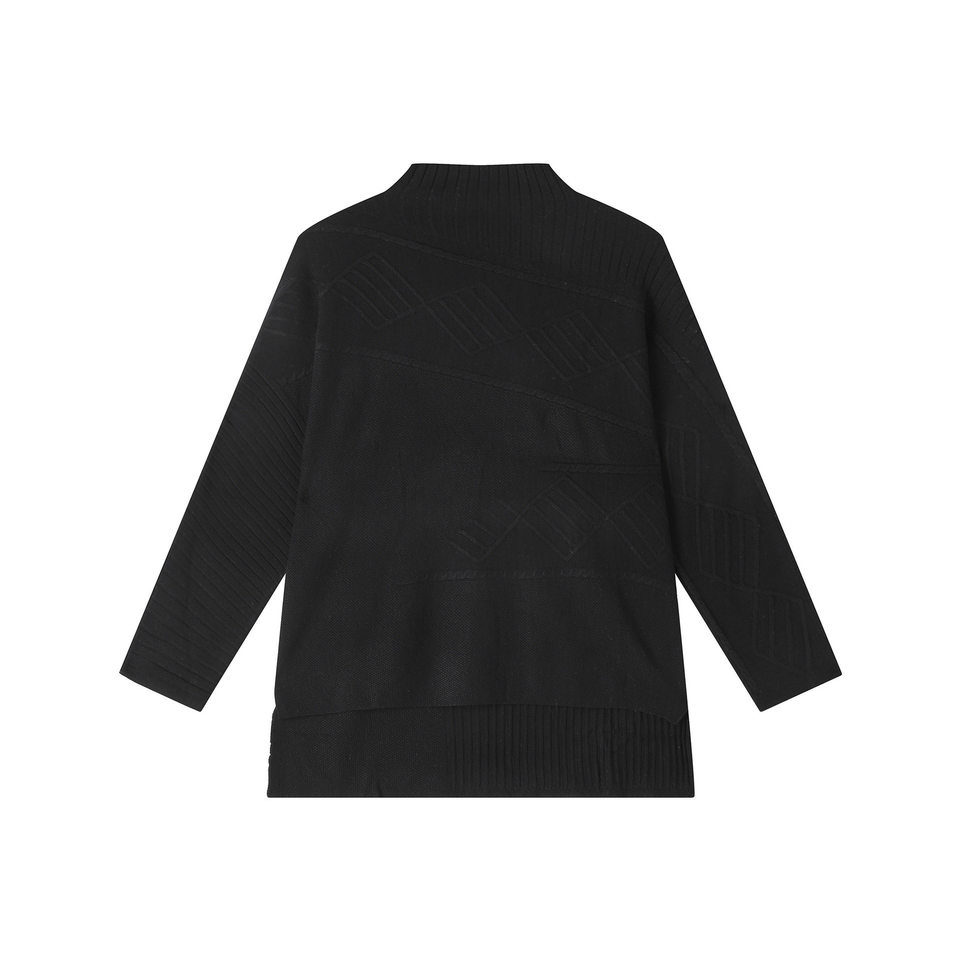 Front Long Back Short Wool Sweater
