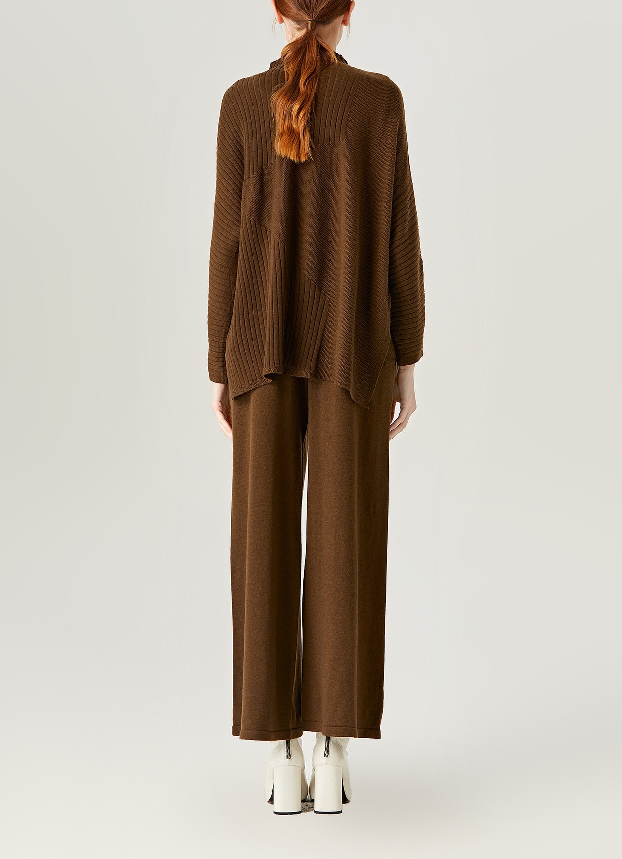 Front Long Back Short Wool Sweater