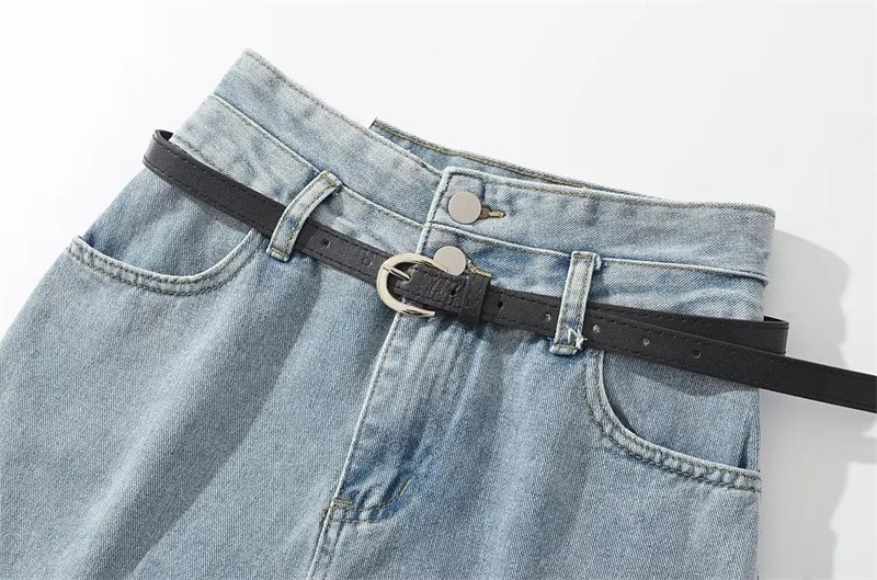 Vintage High Waist Denim Skirt