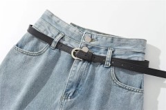Vintage High Waist Denim Skirt