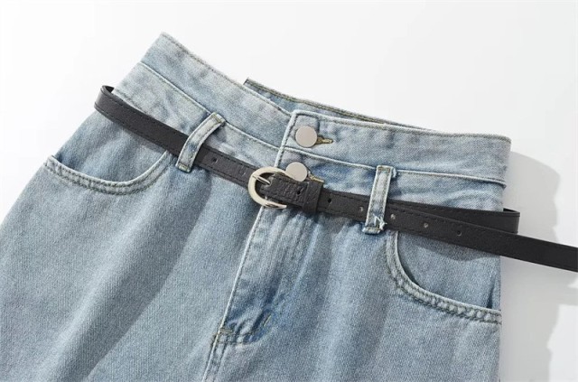 Vintage High Waist Denim Skirt