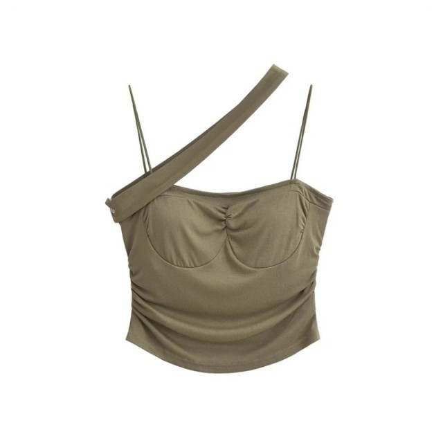 Diagonal Shoulder Strap Top