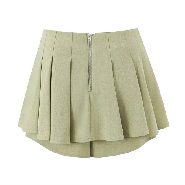 Vintage High Waisted Pleated Skirt