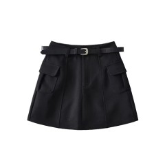 High Waistband Short Skirt
