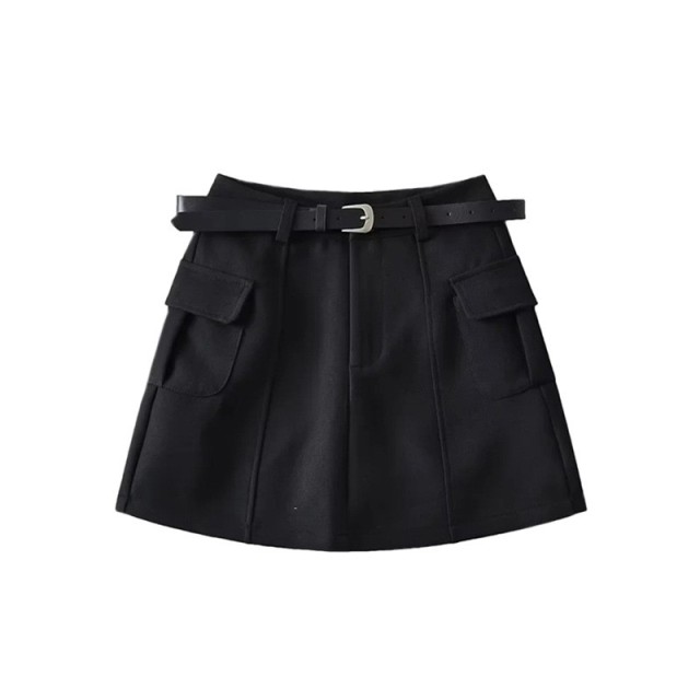 High Waistband Short Skirt