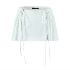 High Waisted Versatile Pleated Short Skirt