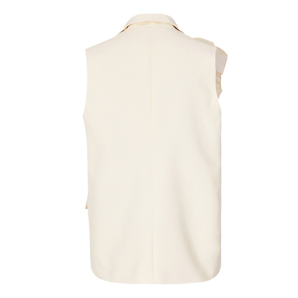 Suit Collar Sleeveless Top