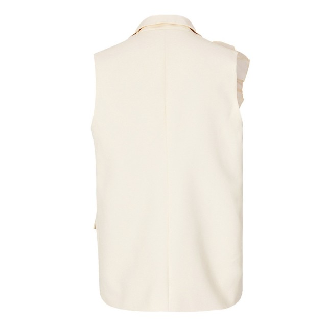 Suit Collar Sleeveless Top