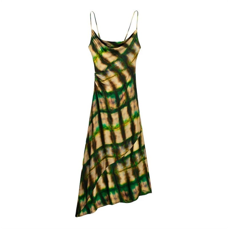 Contrast High Waisted Long Skirt