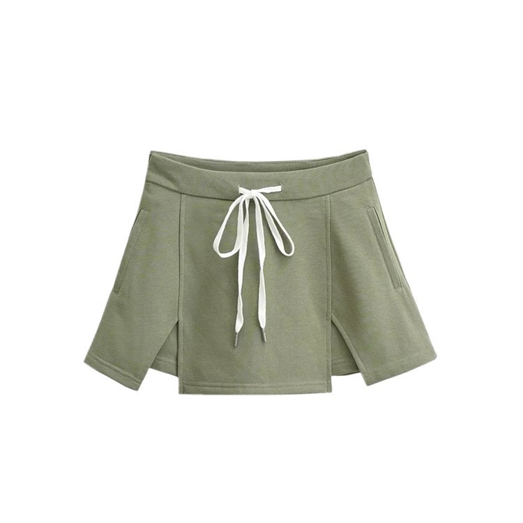 Drawstring Lace Up Skirt