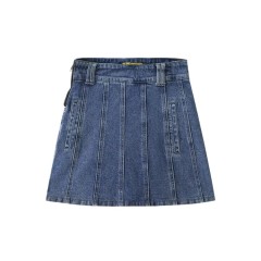 High Waisted Side Denim Skirt