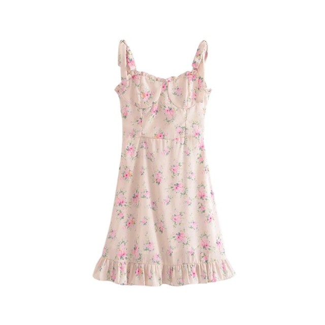 Vintage V-neck Strap Dress