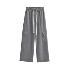 Casual Solid Color Straight Leg Pants