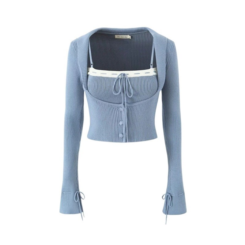 Spliced Suspender Top