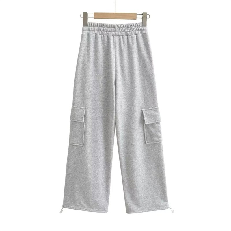 Casual Solid Color Straight Leg Pants