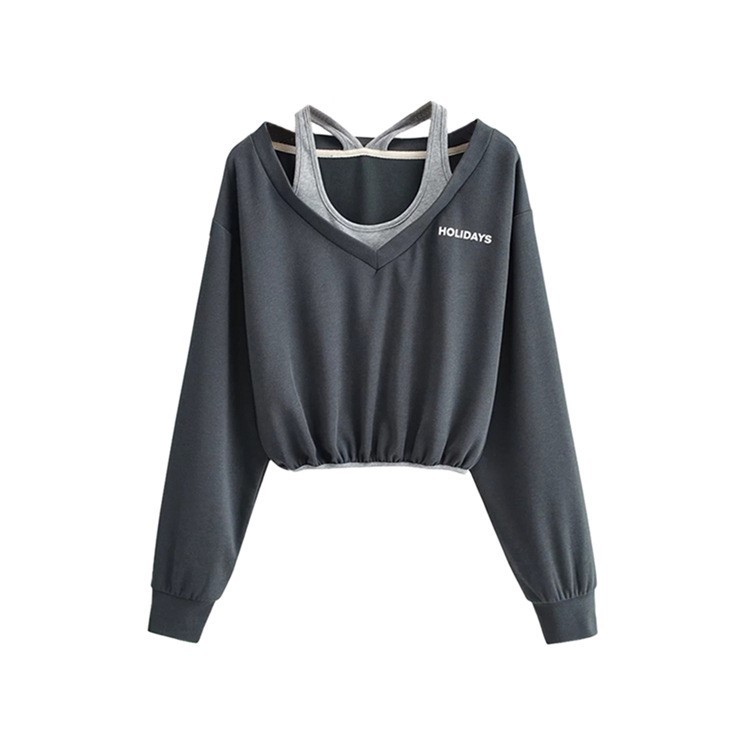 V-neck Color Blocking Sweater