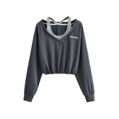 V-neck Color Blocking Sweater