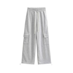 Casual Solid Color Straight Leg Pants