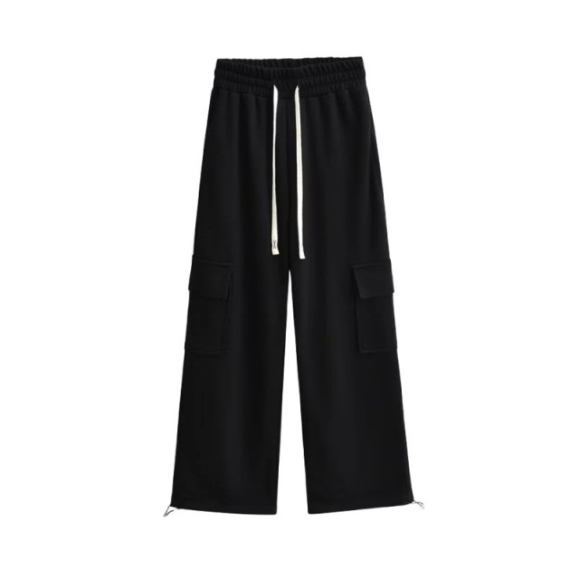 Casual Solid Color Straight Leg Pants