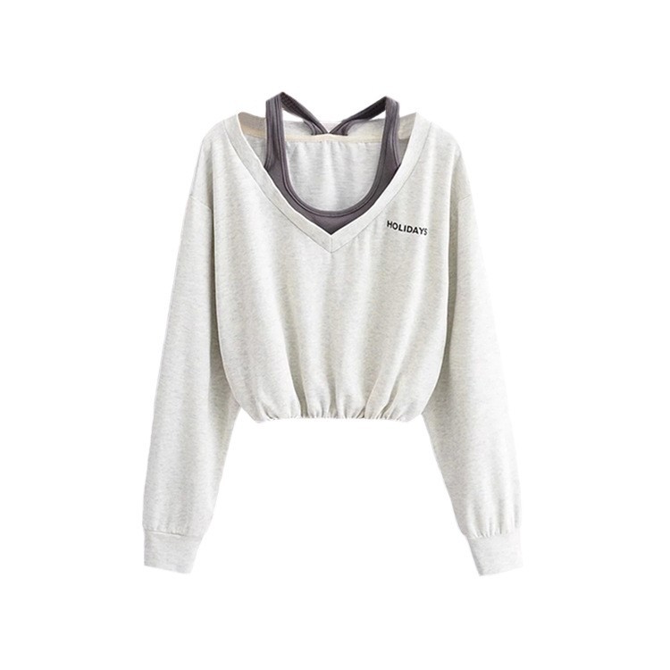 V-neck Color Blocking Sweater