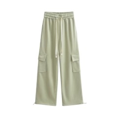 Casual Solid Color Straight Leg Pants