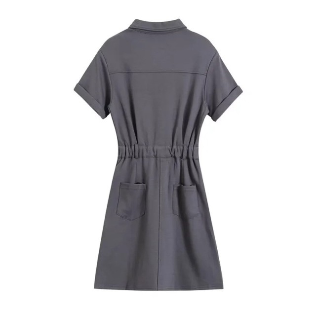 POLO Neck Short Sleeved Dress