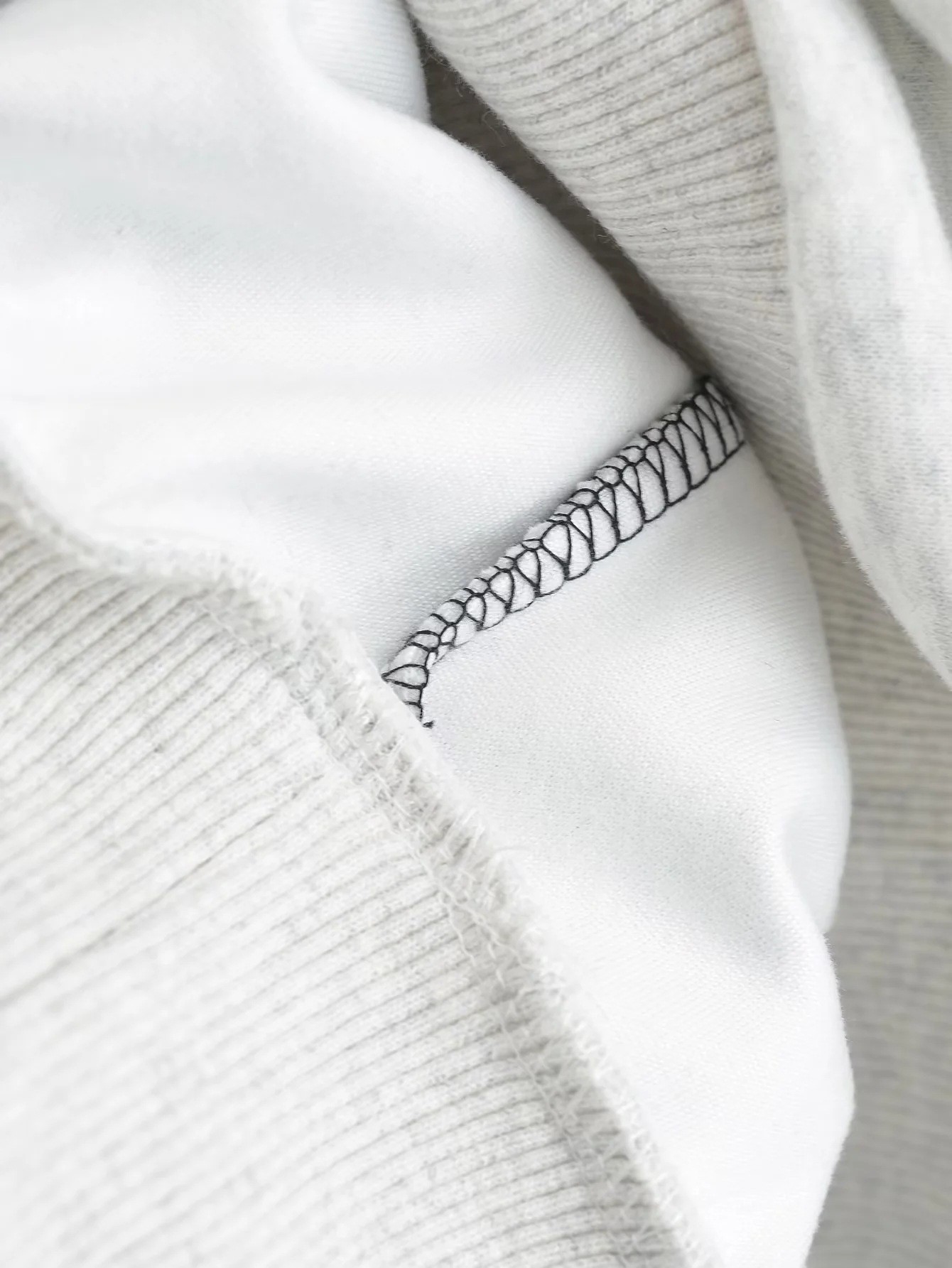 Spliced Half Zip Top