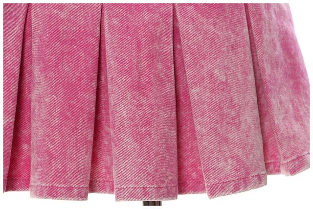 Denim Snowflake Short Skirt