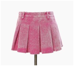 Denim Snowflake Short Skirt