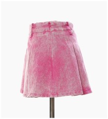 Denim Snowflake Short Skirt