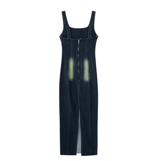 Denim Strap Dress