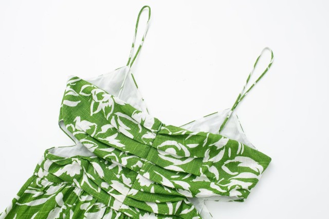 Printed Midi Strap Dress