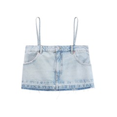 Denim Strap Top