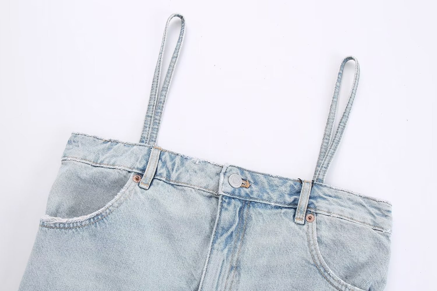 Denim Strap Top