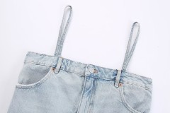 Denim Strap Top