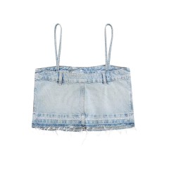Denim Strap Top