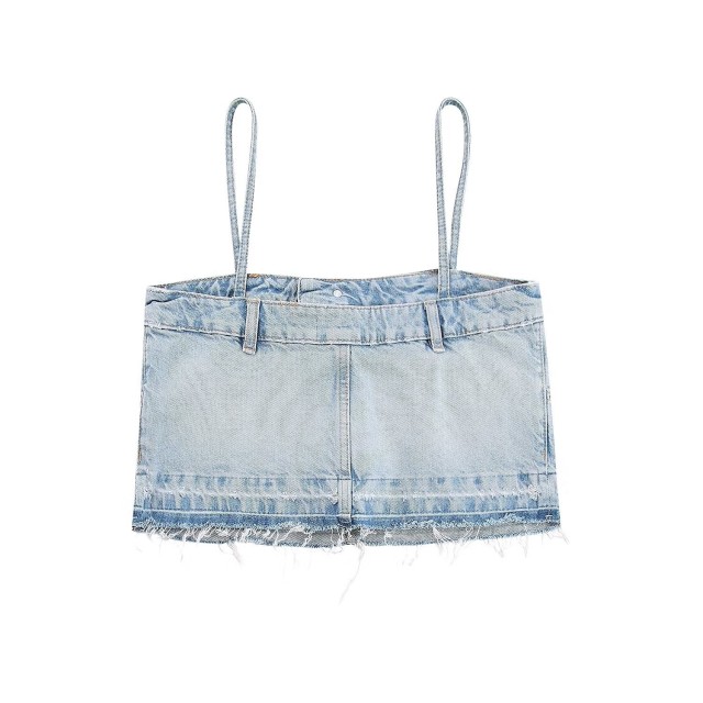 Denim Strap Top