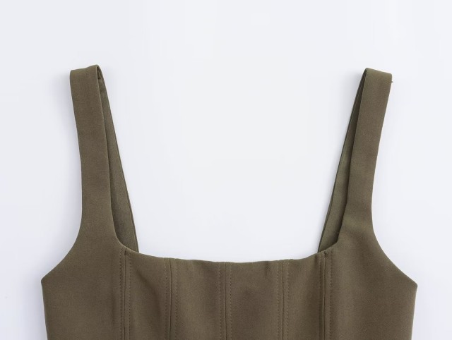 Casual Strap Elastic Top