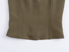 Casual Strap Elastic Top