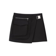 Pocket Embellished Skirt