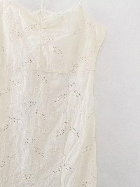 Hollow Out Embroidered Dress