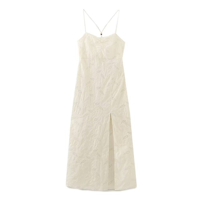 Hollow Out Embroidered Dress