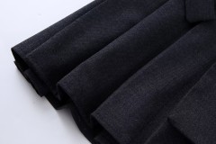 Wide Pleated Mini Skirt