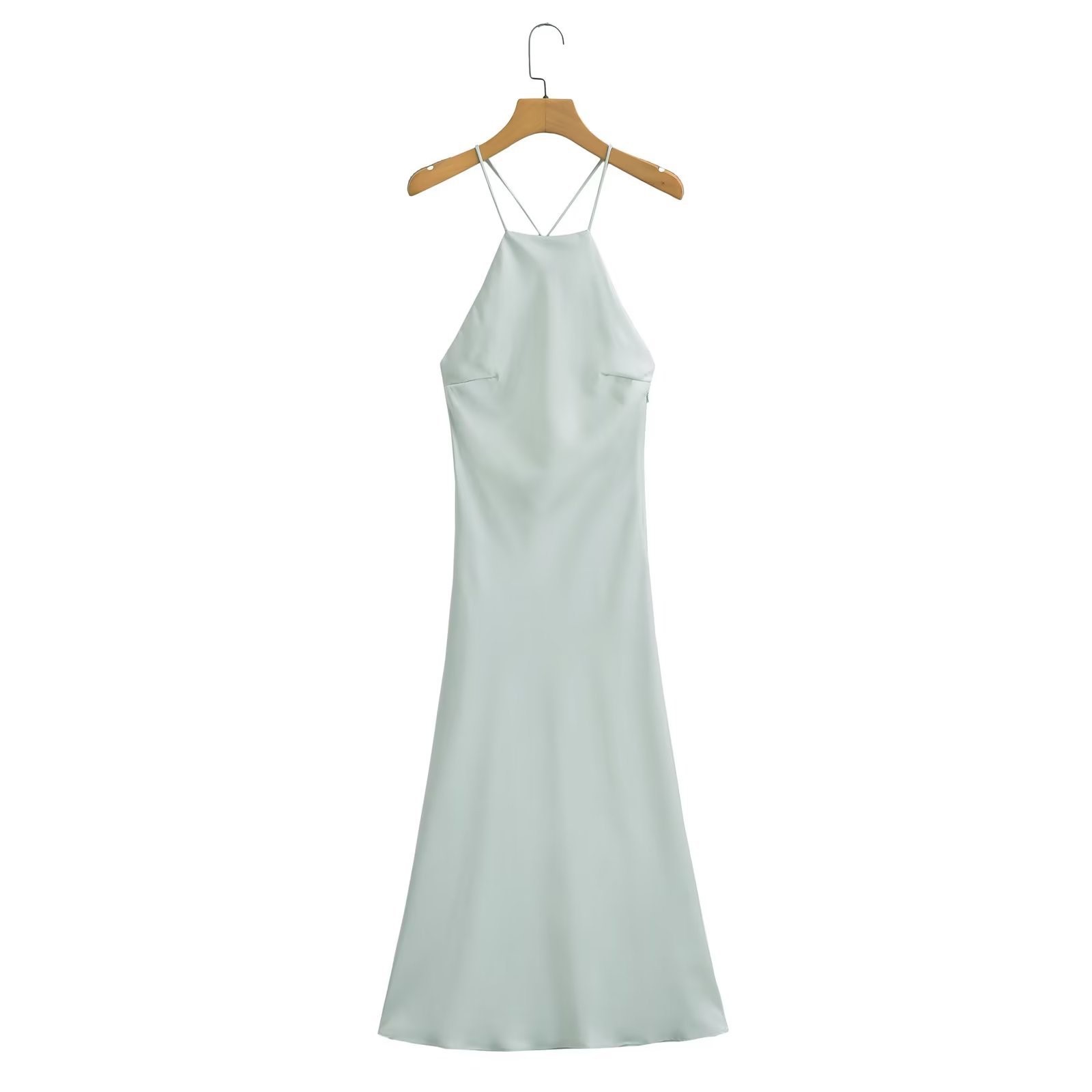 Silk Satin Suspender Dress
